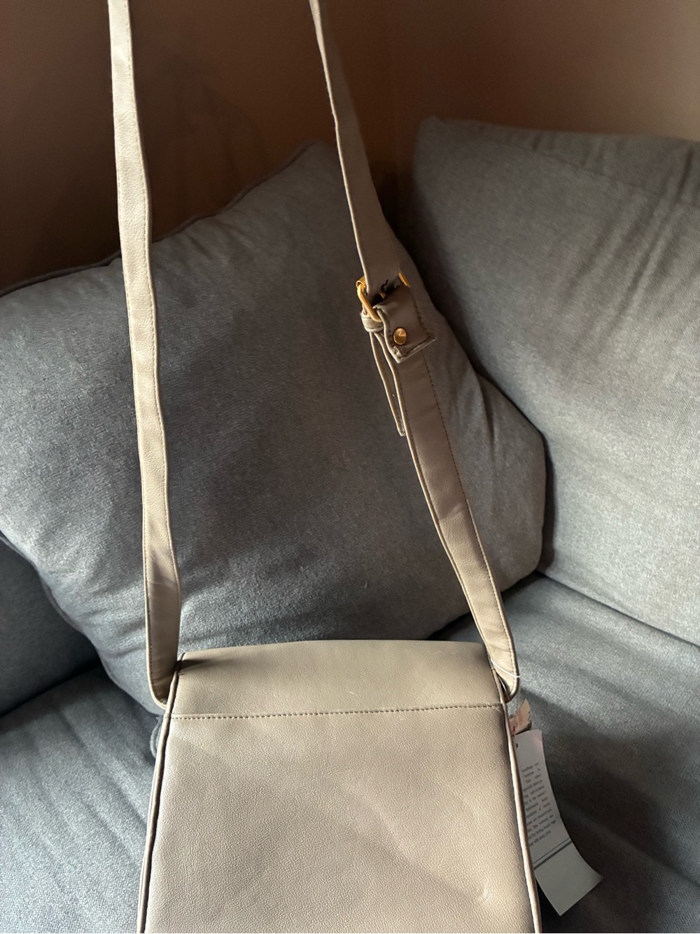 Women's Beige Crossbody Bag - Unbranded